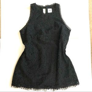 CAbi Never Worn Lined Lace Top Size XS